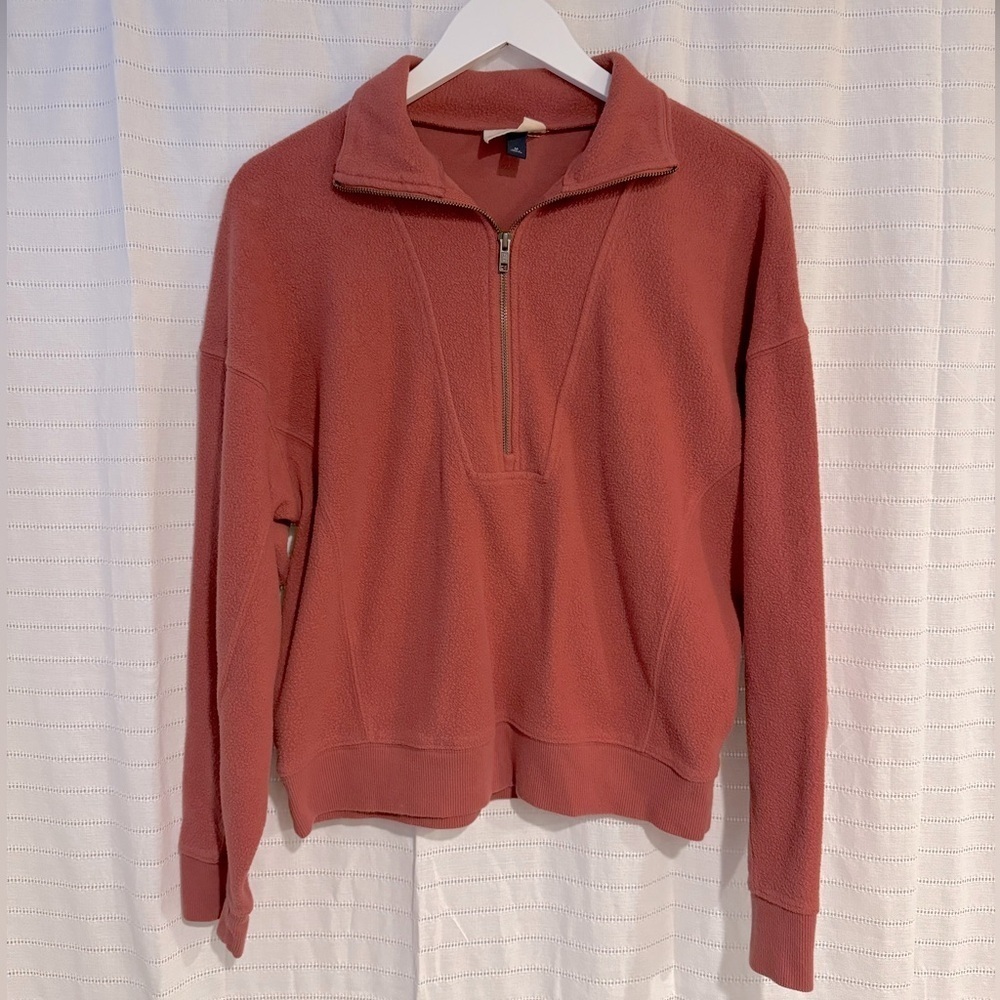 Universal Thread Half Zip Rust Sweatshirt